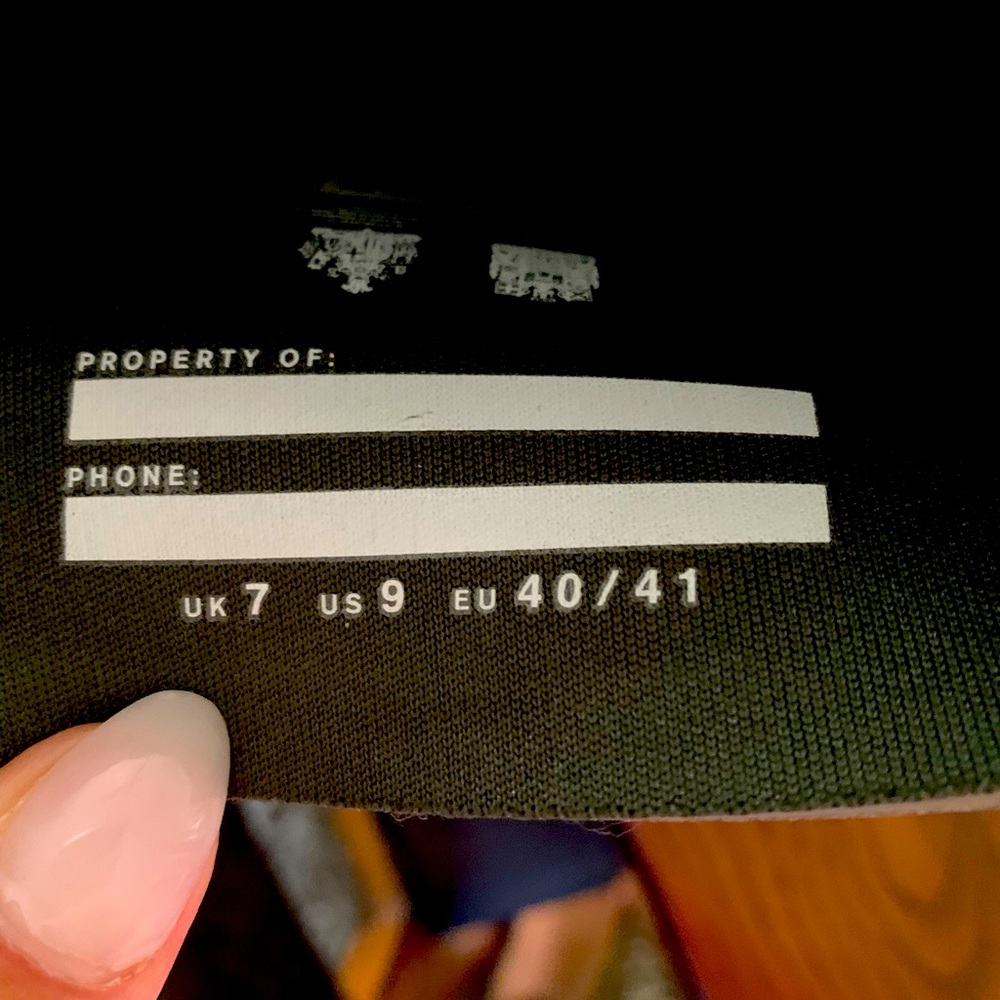 Only worn once they run big